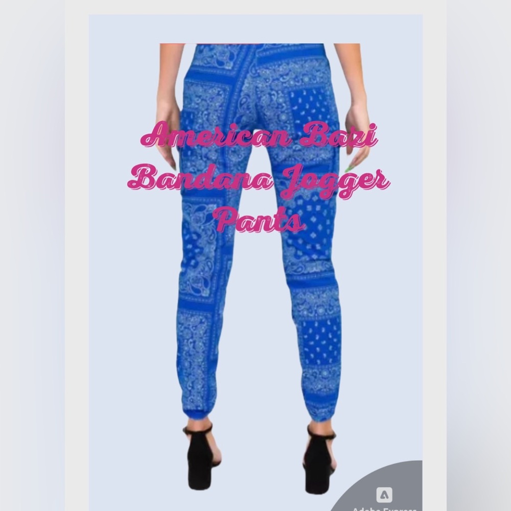 💙American Bazi-‎ Women’s Causal Bandana Joggers Pants💙